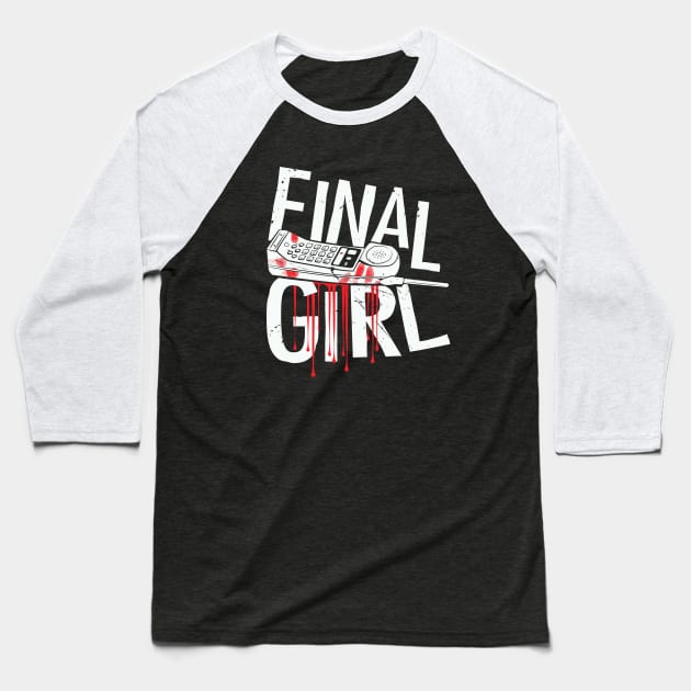 Final Girl Baseball T-Shirt by ObiPatricKenobi